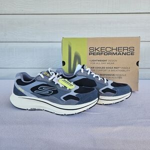 Skechers Go Run Consistent 2.0 Retro Runner V1 Men SZ 11 Charcoal Black